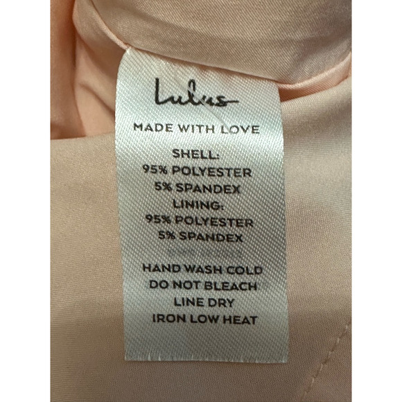 Lulus Sultry Moments Mini Sheath Dress Adjustable Straps Zip Closure Pink M NWOT - Picture 11 of 11